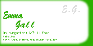 emma gall business card